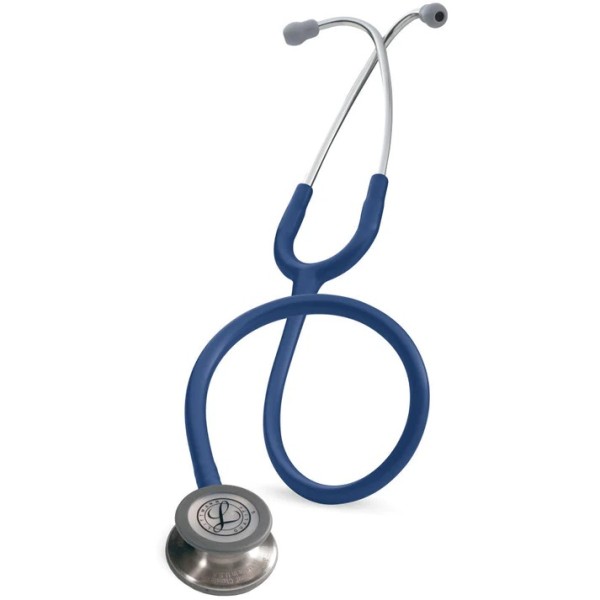 3M Littmann Classic III Monitoring Stethoscope - Standard Finish Chestpiece, Navy Blue Tube (5622)