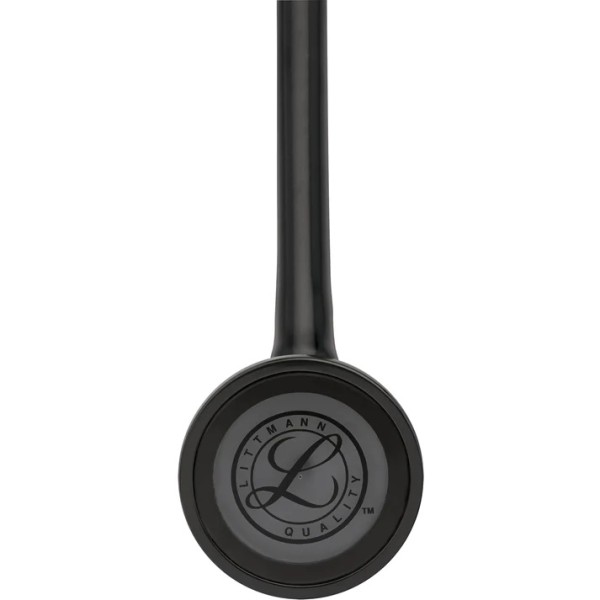 3M Littmann Master Cardiology Stethoscope, Black Plated Chestpiece and Eartubes, Black Tube (2161)