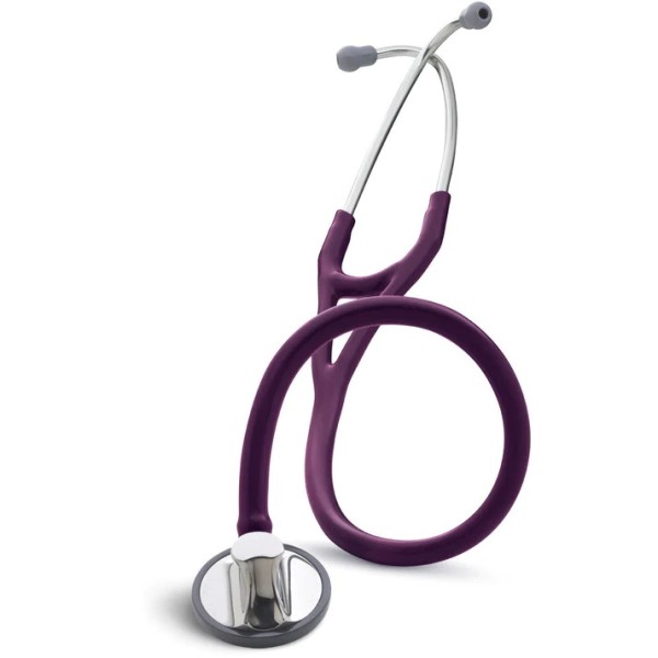 3M Littmann Master Cardiology Stethoscope, Standard Finish Chestpiece, Plum Tube (2167)