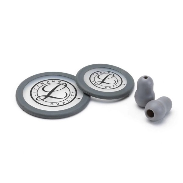 3M Littmann Stethoscope Spare Part Kit - Classic III, Cardiology IV & Core Digital, Grey (40017)