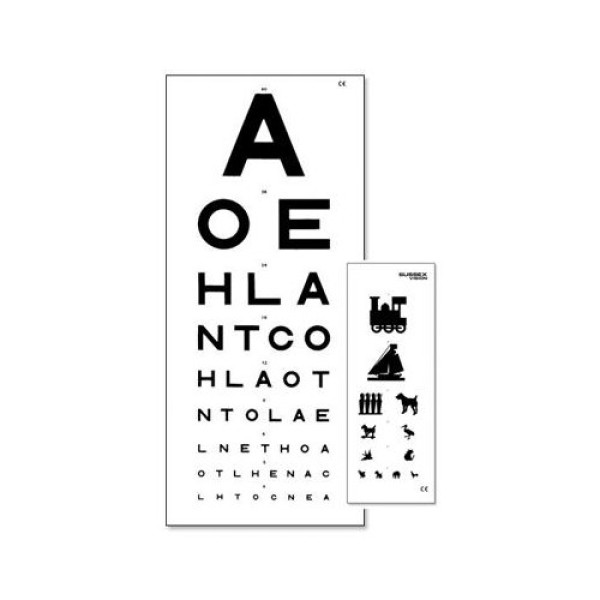 AW Eye Test Chart, Double Sided 6 Metre (AW340/6)