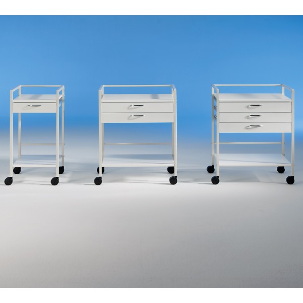 Auxilio Mini 64cm Wide Trolley with 2 x 9cm Deep Drawers (6303)