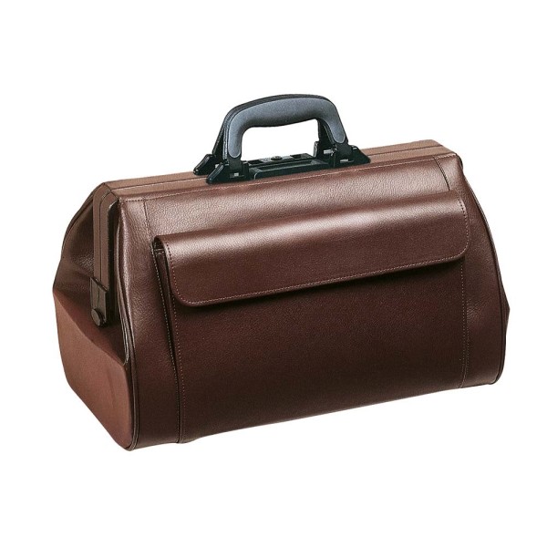 Bollmann Medistar Doctors Bag - Burgundy Leather with 2 Ext Pockets (1.20.123)