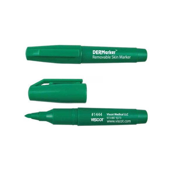 DERMarker Removable Ink Skin Marker Green - Non-Sterile (Pack of 30) (1444-30)