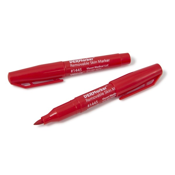 DERMarker Removable Ink Skin Marker Red - Non Sterile (Pack of 10) (1445-10)