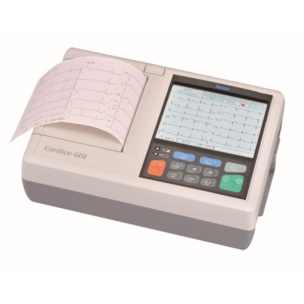 Kenz Cardico C601 Diagnostic Electrocardiograph - 6 Channel Digital ECG (382-237964)
