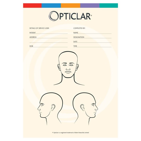 Body Maps - Male, Female, Front & Rear, Head Front & Side Views (100.000.200/12)