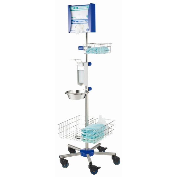 Provita Hygiene Centre Trolley Blue Finish (S02512PB)