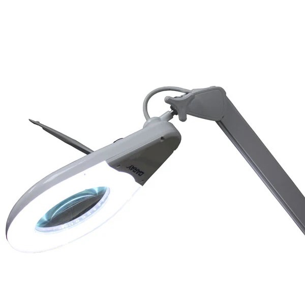 Daray Circular LED Magnifying Light - 12 Dioptre, Desk Mounted (MAG712LD)