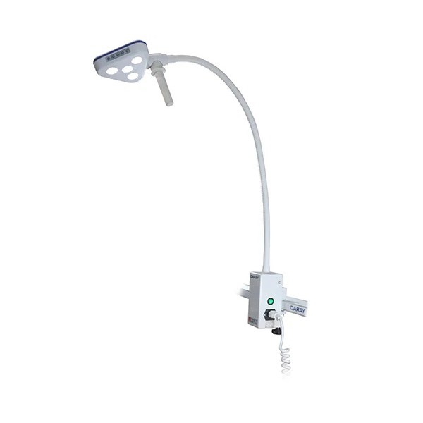 Daray X7 Rail Mounted LED Examination Light with IEC Cable/Curled IEC (X710LR)