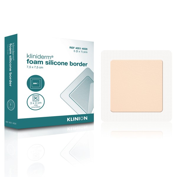 Kliniderm Foam Silicone Border 15cm x 20cm (Pack of 5) 394-7280