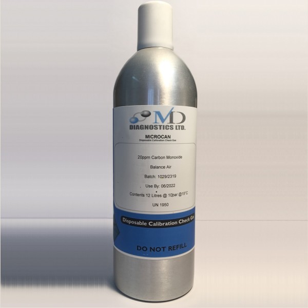 MDD MicroCan Containing 12 Litres 20 ppm CO Balance Air (C1220)