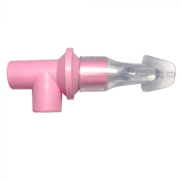 MDD Inspiratory valve (Pink) T pieces with bacterial filter (Box of 250) (MIP250)