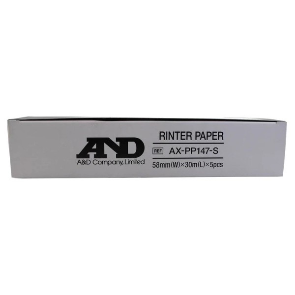 A&D TM-2655P Waiting Room BP Monitor Printer Rolls (Pack of 5) (AX-PP147S)