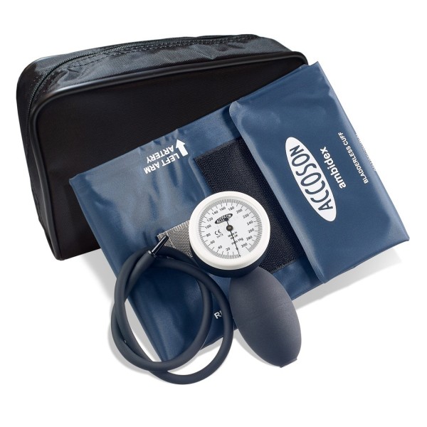 Accoson LIMPET Aneroid Sphygmomanometer - Coiled Tube with Adult Ambidex Cuff (0302A)