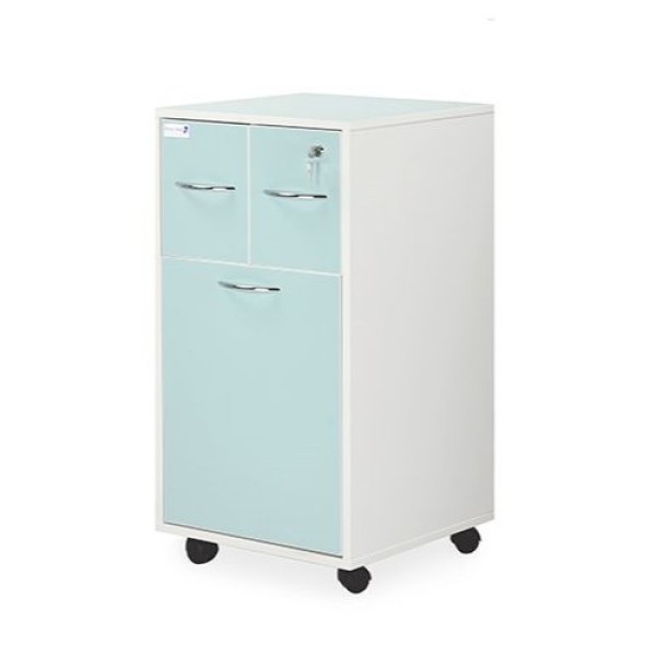 Bristol Maid Bedside Cabinet - Double Upper Drawer and Lower Drawer with Recessed Shelf - Two-Tone (BC2D/GW)
