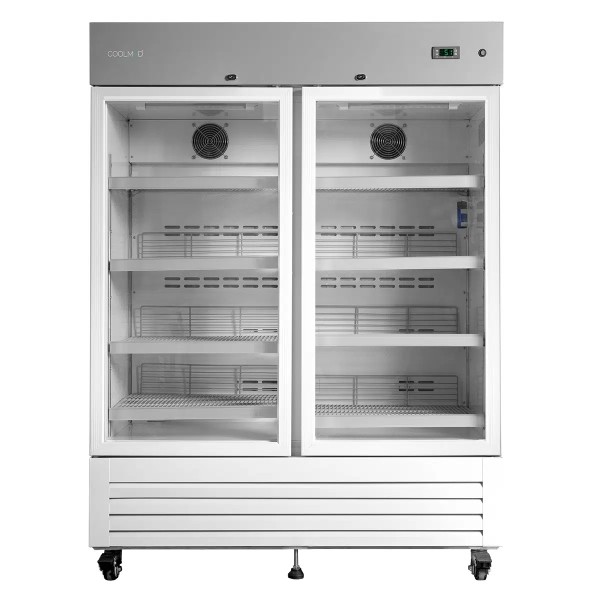 CoolMed Glass Double Door Large Refrigerator 500L (CMG500)