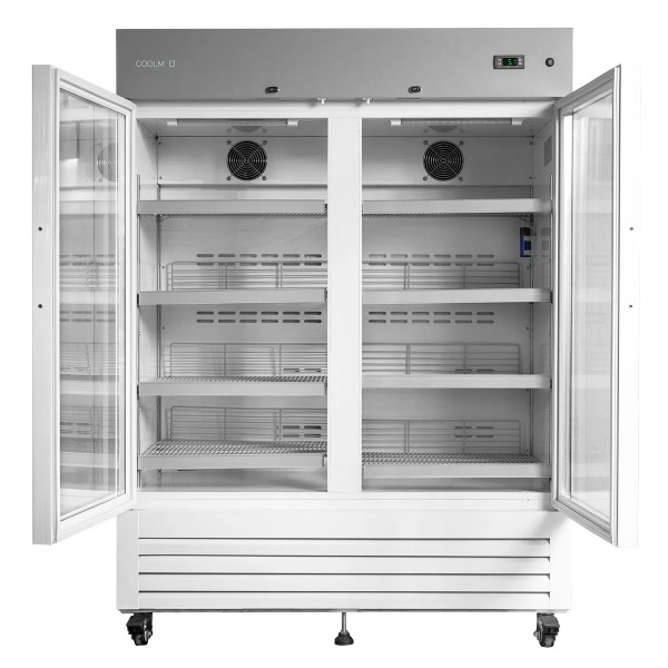 CoolMed Glass Double Door Large Refrigerator 500L (CMG500)