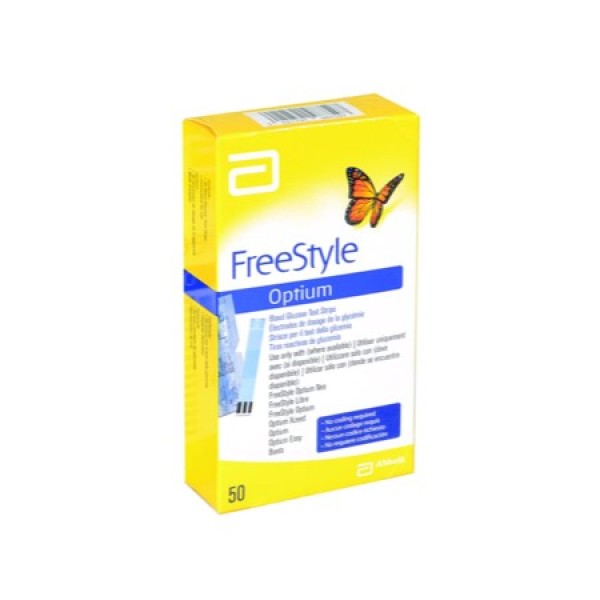 FreeStyle Optium Blood Glucose Test Strips (Pack of 50) (287-9922)