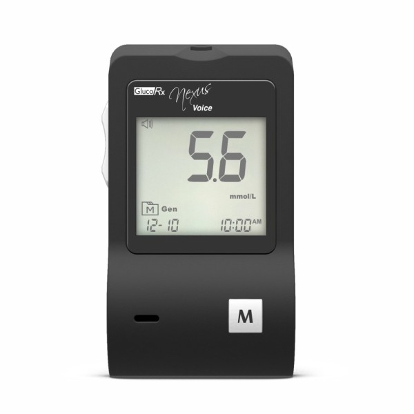 GlucoRX Nexus Voice Blood Glucose Meter