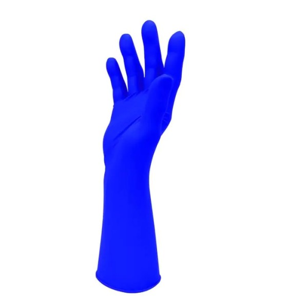 HandSafe Indigo Long Cuff Nitrile P/F Gloves Medium (GN830M)