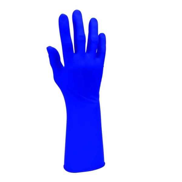 HandSafe Indigo Long Cuff Nitrile P/F Gloves Medium (GN830M)