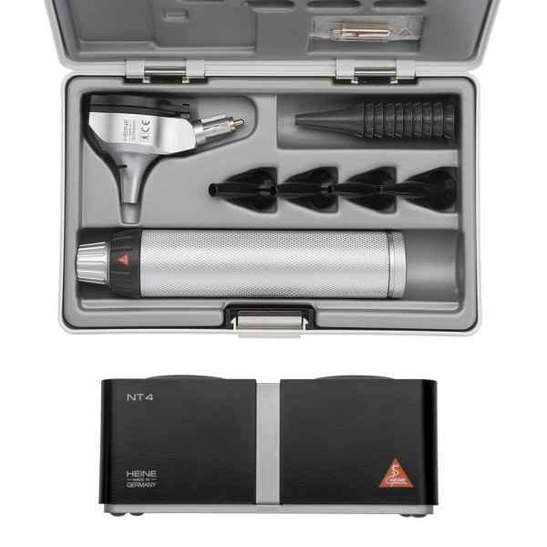 Heine Beta 200 F.O. Otoscope Set 3.5V - Beta4 NT Rechargeable Handle + NT4 Table Charger (B-141.23.420)