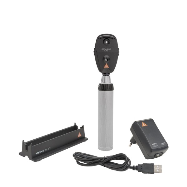 Heine Beta 200 Ophthalmoscope Kit - Beta4 USB Rechargeable Handle (C-011.28.388)