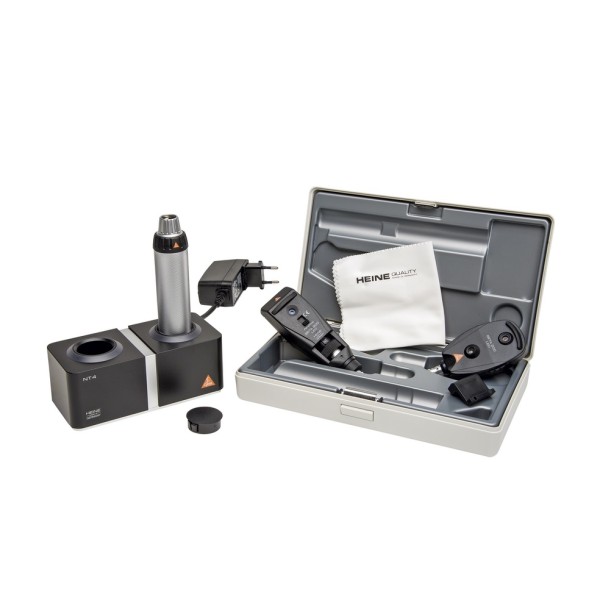 Heine Beta 200 Set - Beta 200 Ophthalmoscope + Beta 200 Streak Retinoscope + Beta4 NT Rechargeable Handle + NT4 Table Charger (C-145.24.420)