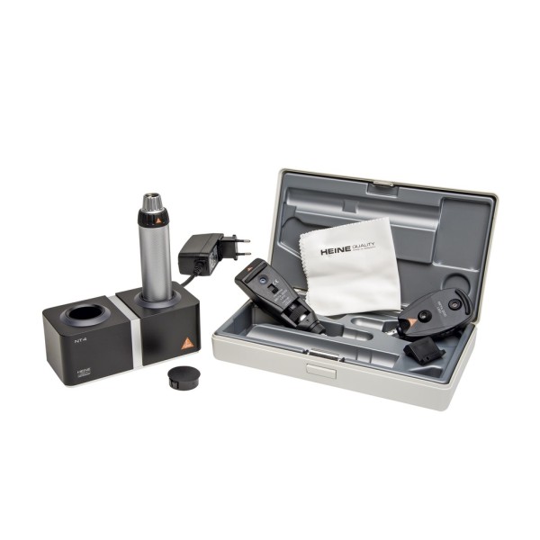 Heine Beta Set - Beta 200S Ophthalmoscope + Beta 200 Streak Retinoscope + Beta4 NT Rechargeable Handle + NT4 Table Charger (C-262.24.420)