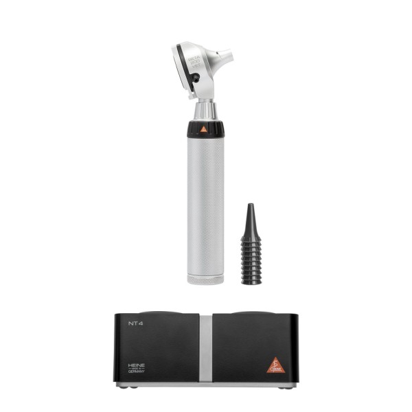 Heine Beta 200 VET F.O. Otoscope XHL Kit 3.5V - Beta4 NT Rechargeable Handle + NT4 Table Charger (G-011.23.420)