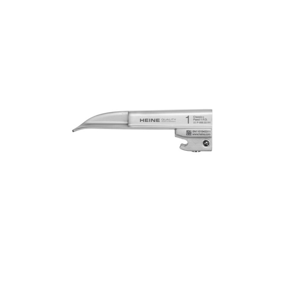 Heine Classic+ Macintosh Fiber Optic (F.O.) Blades Set EasyClean LED - Paed 1, Mac 2, Mac 3 Blades (F-119.18.820)