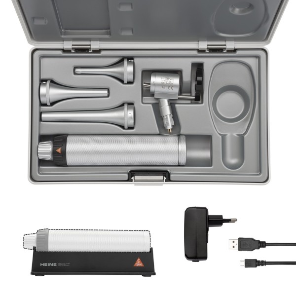 Heine G100 Kit LED Slit Illumination Head - Beta4 NT Rechargeable Handle + NT4 Table Charger (G-112.28.388)