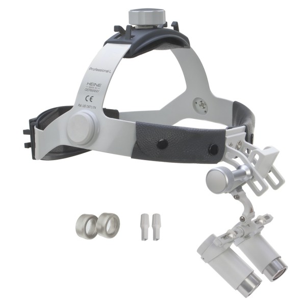 Heine HRP 6x Prismatic Binocular Loupe Set 340mm - i-View loupe mount + Professional L Headband (C-000.32.842)