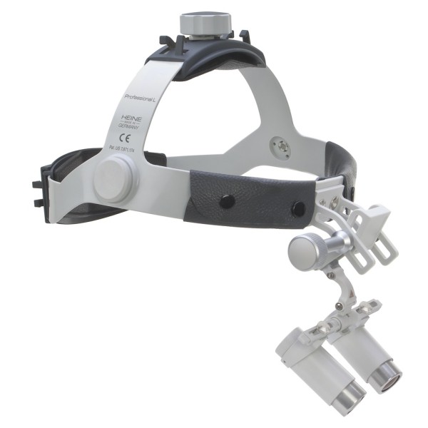 Heine HRP 4x Prismatic Binocular Loupe Set 340mm - i-View loupe mount + Professional L Headband (C-000.32.841)