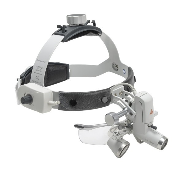 Heine ML4 LED HeadLight Kit - HR Binocular Loupe 2.5x/420mm + 2x mPack Unplugged + S-Guard + Wall charger (J-008.31.446)