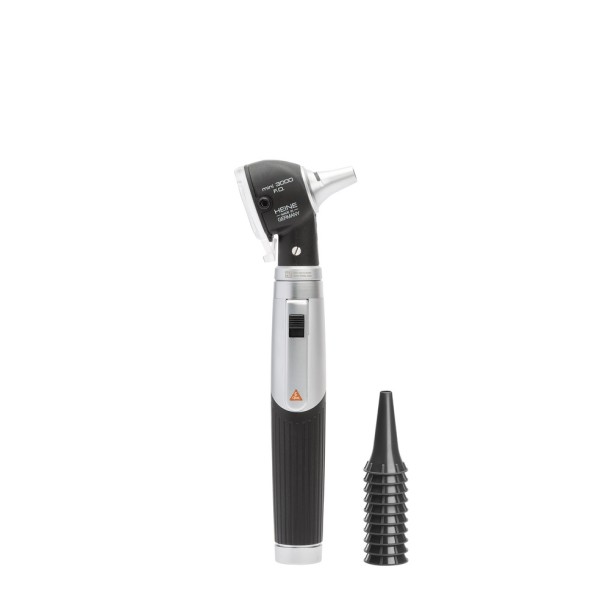 Heine Mini 3000 F.O Otoscope Kit 2.5V - Rechargeable Handle + AllSpec Disposable Tips (D-001.70.301)