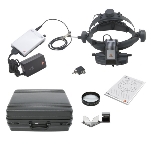 Heine OMEGA 500 LED Binocular Indirect Ophthalmoscope Set - Plug-in transformer + mPack (C-283.41.670)