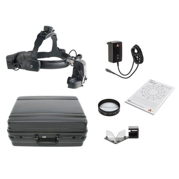 Heine OMEGA 500 LED Binocular Indirect Ophthalmoscope Unplugged Set - Plug-in transformer + mPack (C-284.41.670)