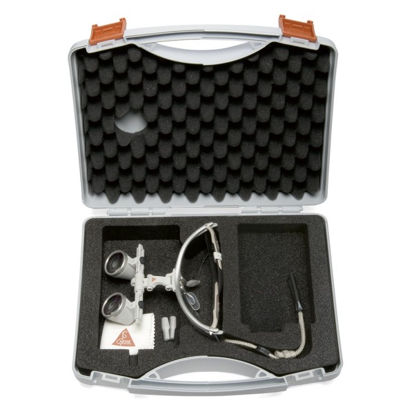 Heine HR 2.5x Binocular Loupes Set 420mm - i-View loupe mount + S-Frame (C-000.32.356)