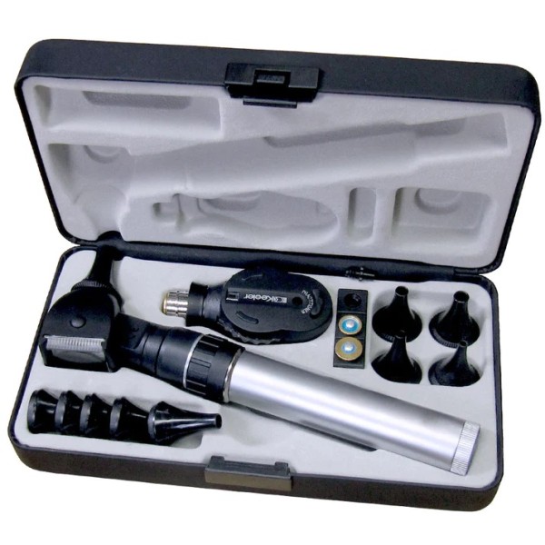 Keeler Practitioner Ophthalmoscope LED / Fibre Optic Otoscope Diagnostic Set 2.8V (1729-P-1053)