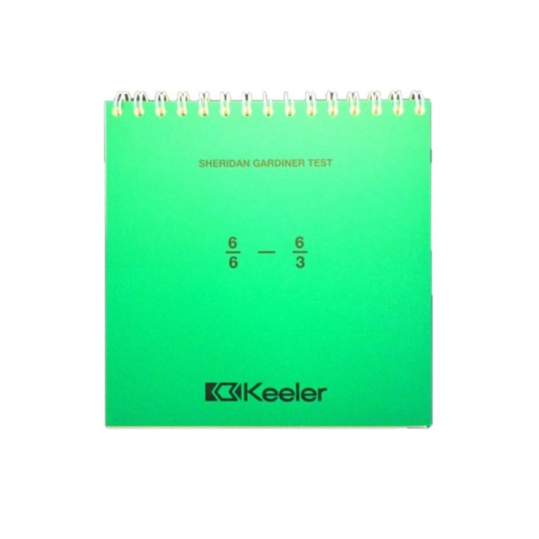 Keeler Sheridan Gardiner Orthoptic Booklet 6/6 - 6/3 Green Cover (2204-P-1039)