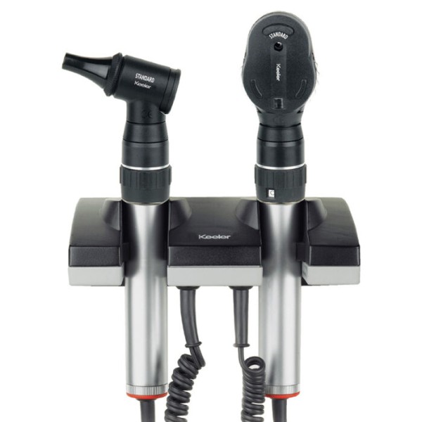 Keeler Standard Ophthalmoscope / Standard Otoscope Corded Wall Set (1964-P-2003)