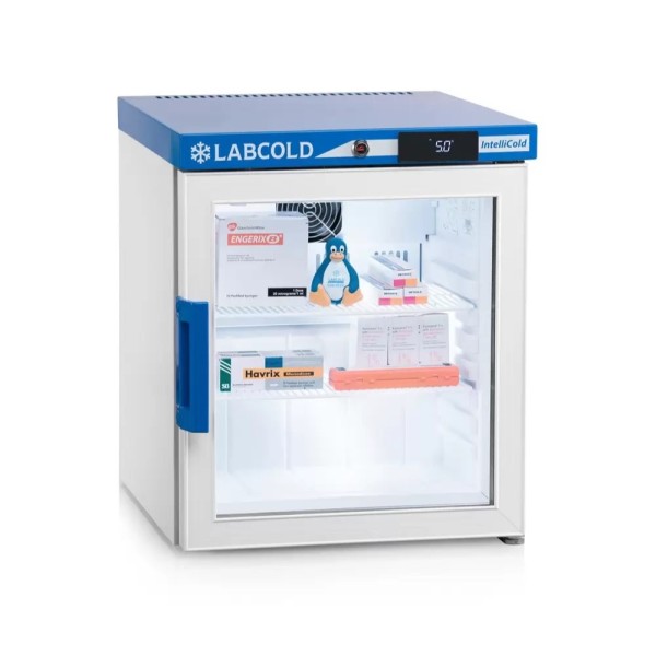 Labcold IntelliCold Glass Door Pharmacy Fridge / Vaccine Refrigerator with Touch Screen (36 Litres) (RLDG0119)