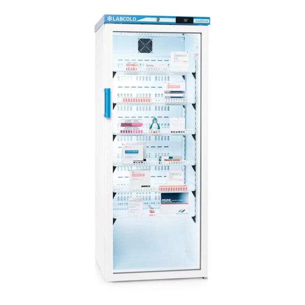 Labcold IntelliCold Glass Door Pharmacy Fridge / Vaccine Refrigerator (340 Litres) (RLDG1019)