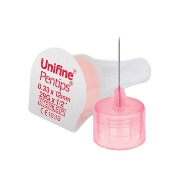Owen Mumford Unfine Pentips Insulin Pen Needles 12mm 29G (Box of 100) (AN3529)