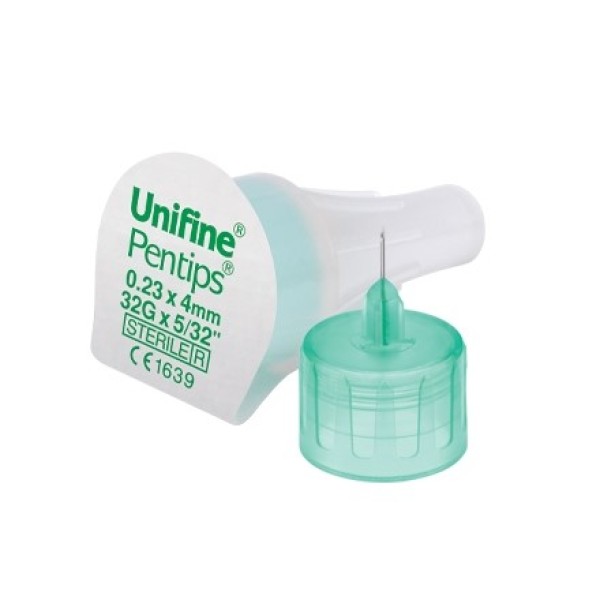 Owen Mumford Unfine Pentips Insulin Pen Needles 4mm 32G (Box of 100) (AN3540)