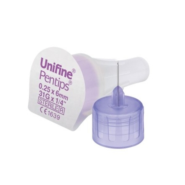Owen Mumford Unfine Pentips Insulin Pen Needles 6mm 31G (Box of 100) (AN3590)