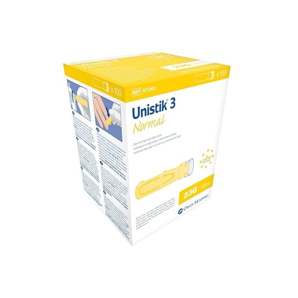 Owen Mumford Unistik 3 Normal (Box of 100) (AT1002)