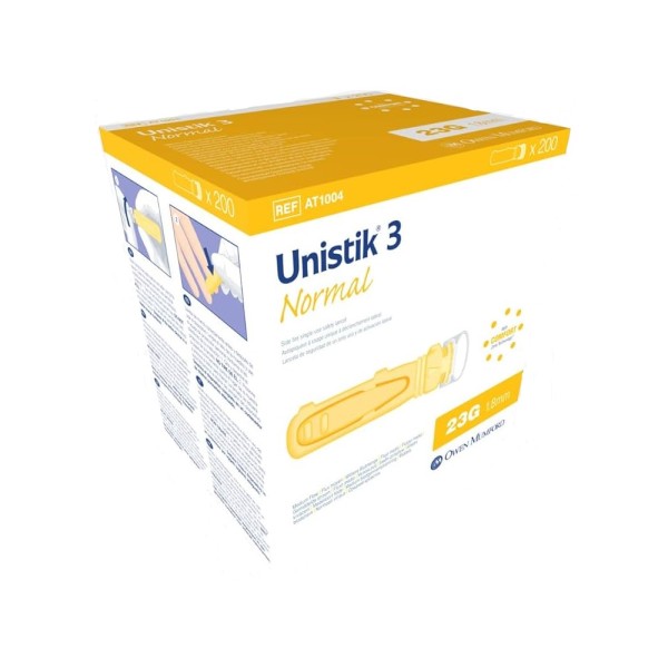 Owen Mumford Unistik 3 Normal (Box of 200) (AT1004)